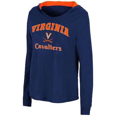 売れ筋商品|||コロシアム カットソー トップス レディース Women's Navy Virginia Cavaliers Catalina Hoodie Long Sleeve T-shirt Navy Women's Colosseum Navy Virginia Cavaliers Catalina Hoodie
