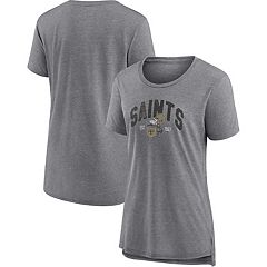 Women's Fanatics Branded Black New Orleans Saints Original State Lace-Up T- Shirt