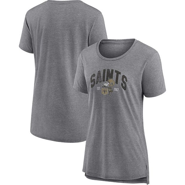 New Orleans Saints Fanatics Branded Our Year Tank Top - Heathered Gray/Black