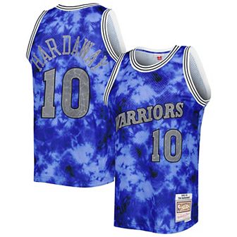 Men's Mitchell & Ness Tim Hardaway Blue Golden State Warriors 1990-91 Galaxy Swingman Jersey