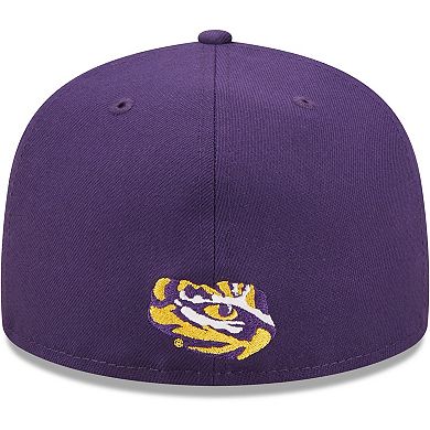 Men's New Era Purple Lsu Tigers Griswold 59fifty Fitted Hat