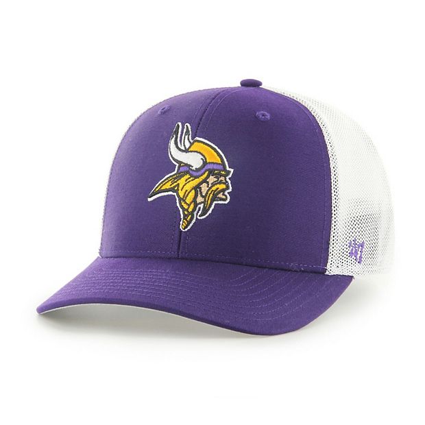 Men's '47 Purple/White Minnesota Vikings Trophy Trucker Flex Hat