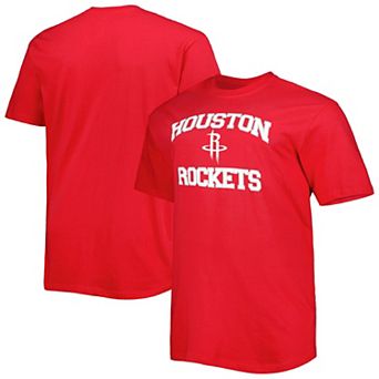 Men's Red Houston Rockets Big & Tall Heart & Soul T-Shirt