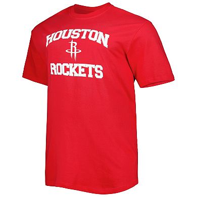 Men's Red Houston Rockets Big & Tall Heart & Soul T-Shirt