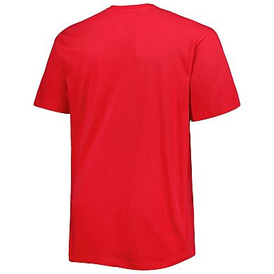Men's Red Houston Rockets Big & Tall Heart & Soul T-Shirt