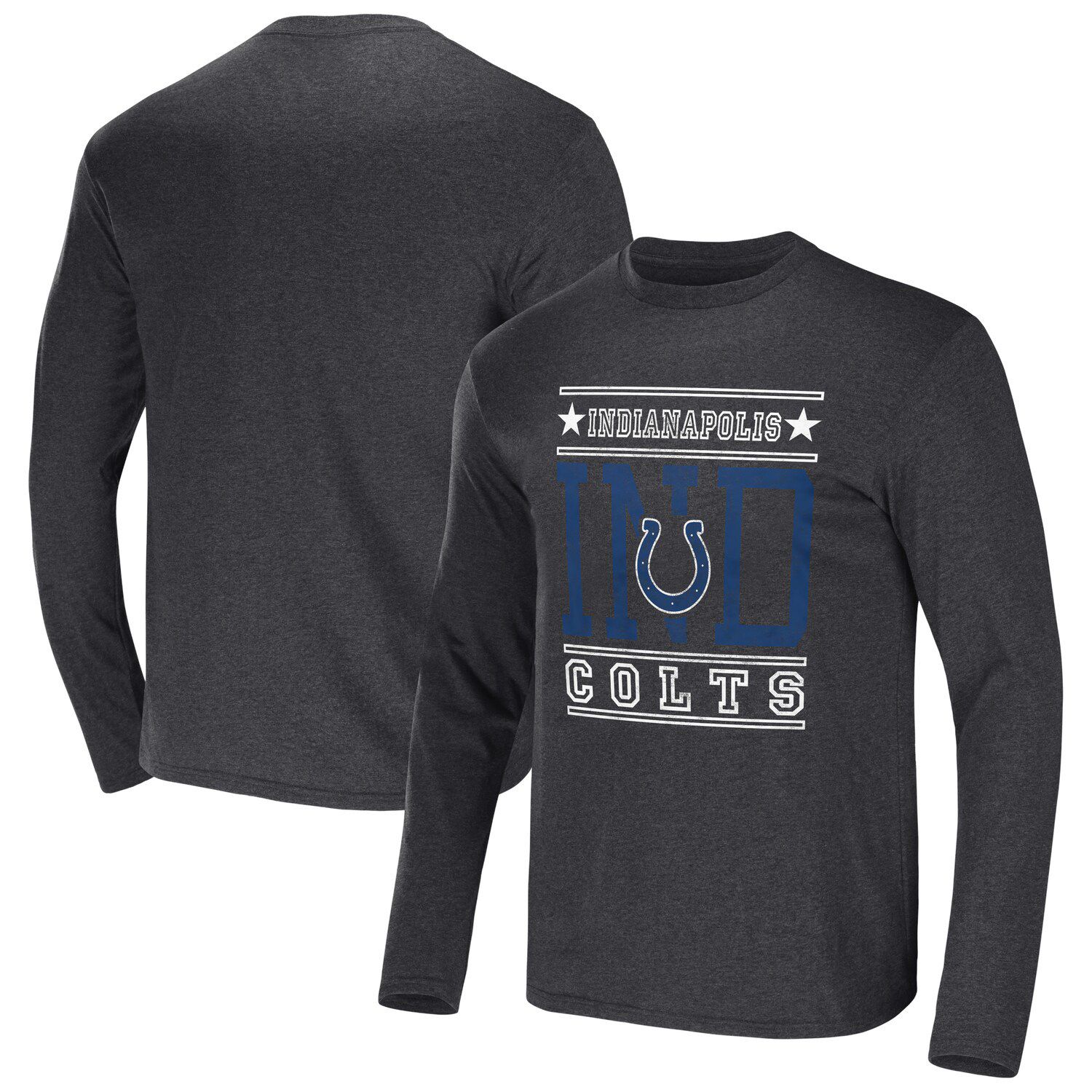 Men's Nike Heather Royal Indianapolis Colts Slub Fashion Long Sleeve T-Shirt Size: Medium