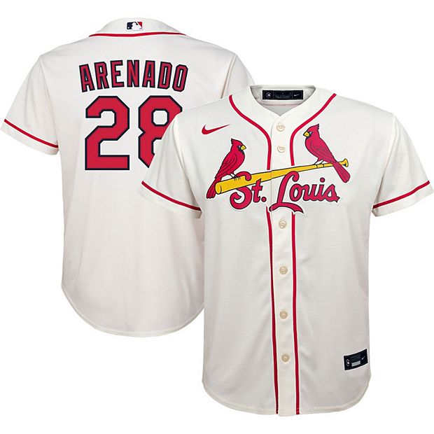 St. Louis Cardinals Personalized Alternate Cream Jersey by NIKE