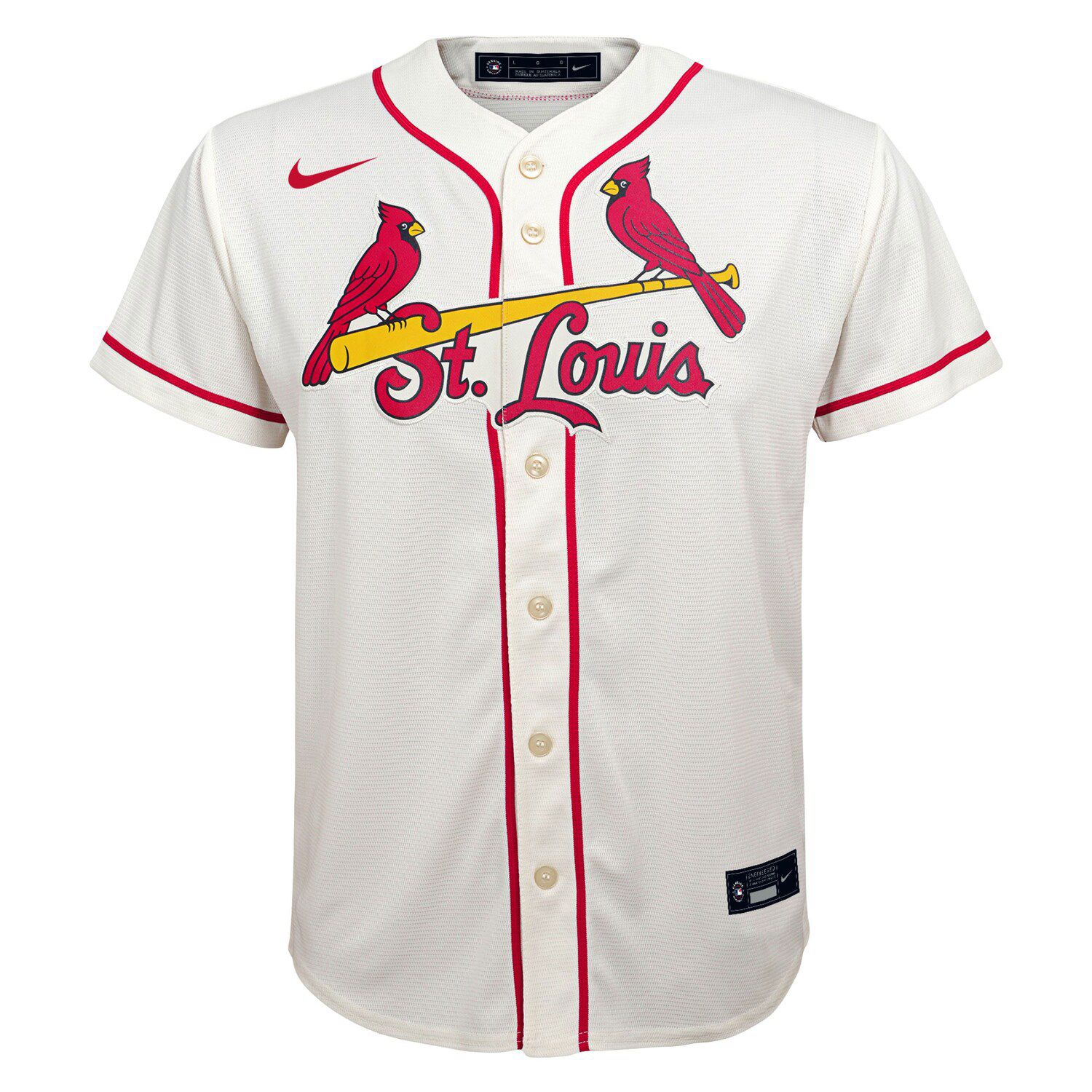 Youth Nike Nolan Arenado Cream St. Louis Cardinals Alternate Replica ...