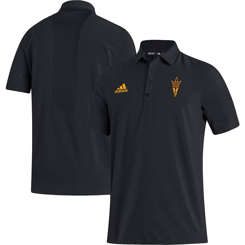 Mens adidas Black Arizona State Sun Devils Coaches AEROREADY Polo, Size: S