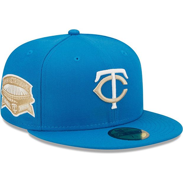 Minnesota Twins New Era Hubert H. Humphrey Metrodome Undervisor 59FIFTY  Fitted Hat - Blue Stone