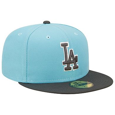Men's New Era Light Blue/Charcoal Los Angeles Dodgers Two-Tone Color ...