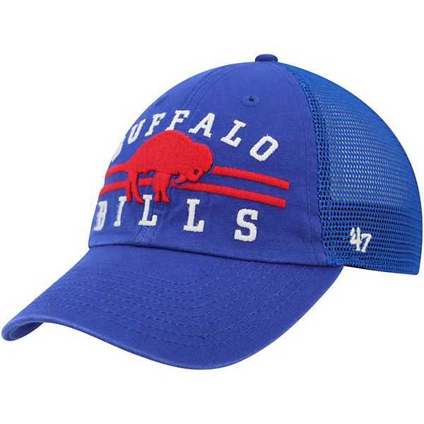 Buffalo Bills 47 Brand Gray White Mesh Trucker Snapback Hat