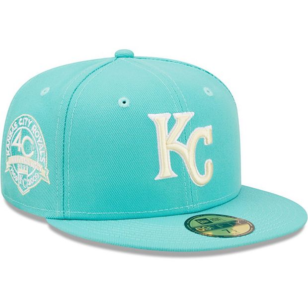 Men's Kansas City Royals New Era Green White Logo 59FIFTY Fitted Hat