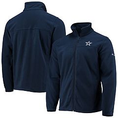 Youth Mitchell & Ness Navy Dallas Cowboys Satin Raglan Full-Snap Jacket