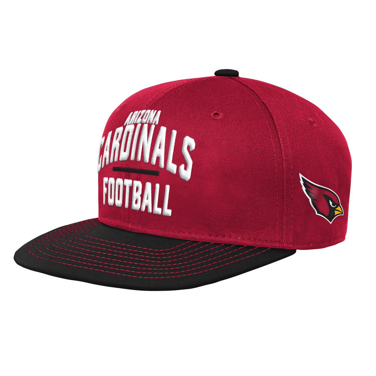 Lids Arizona Cardinals Preschool Core Lockup Meshback Trucker Snapback Hat  - Cardinal/White