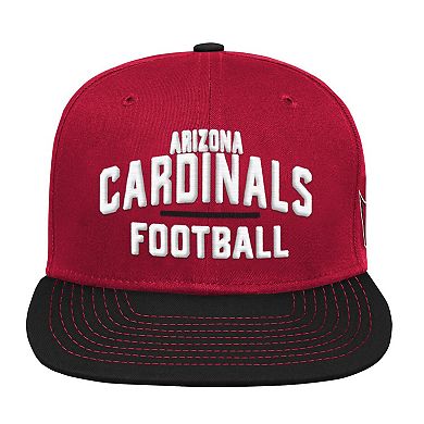 Youth Cardinal/Black Arizona Cardinals Lock Up Snapback Hat