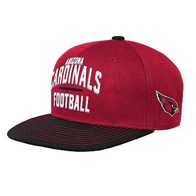 Youth Cardinal/Black Arizona Cardinals Lock Up Snapback Hat