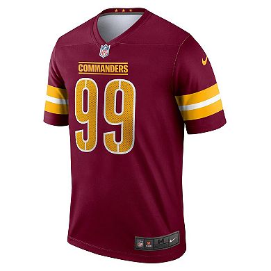 Men's Nike Chase Young Burgundy Washington Commanders Legend Jersey