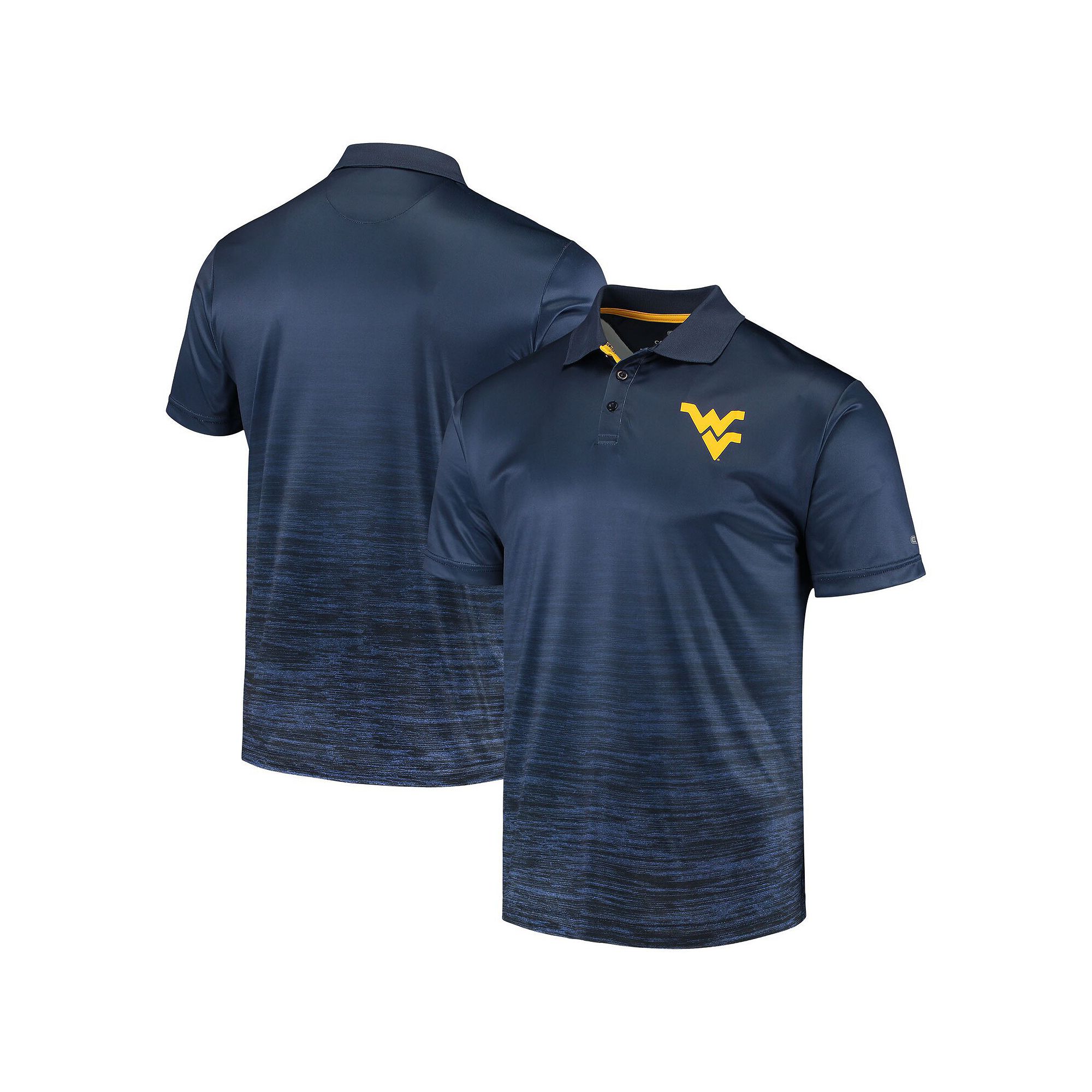 Mens Colosseum Navy West Virginia Mountaineers Marshall Polo, Size: Small,