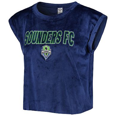 Women's Concepts Sport Navy Seattle Sounders FC Intermission T-Shirt and Shorts Sleep Set