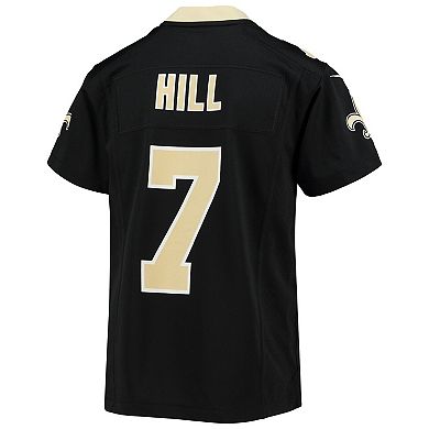 Youth Nike Taysom Hill Black New Orleans Saints Game Jersey