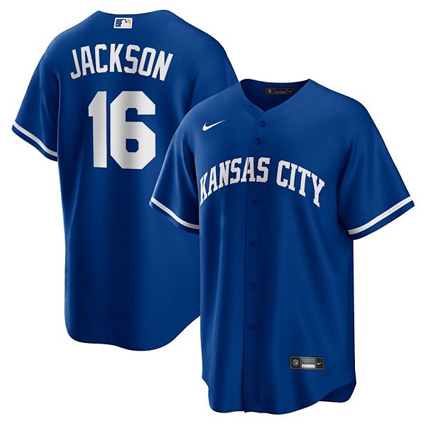 Men's Nike Bo Jackson Royal Kansas City Royals Alternate Cooperstown  Collection Replica Player Jersey