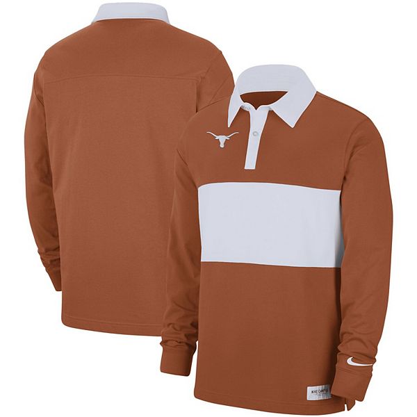 gazon Labe Instituut Men's Nike Texas Orange Texas Longhorns Striped Long Sleeve Polo