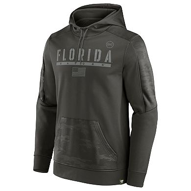 Men's Fanatics Branded Olive Florida Gators Operation Hat Trick Military Appreciation Guardian Pullover Hoodie