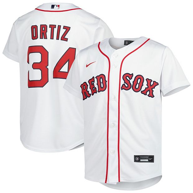 Youth David Ortiz White Boston Red Sox 2022 Hall of Fame Team