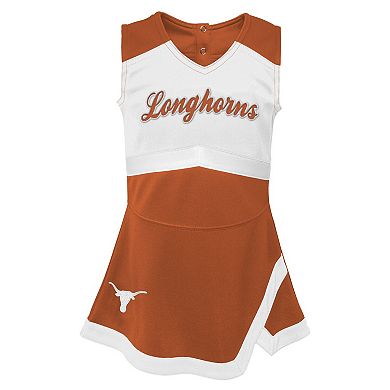 Girls Youth Texas Orange Texas Longhorns Cheer Captain Jumper Dress