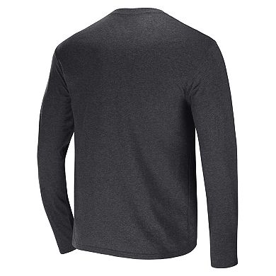 Men's NFL x Darius Rucker Collection by Fanatics Heathered Charcoal Houston Texans Long Sleeve T-Shirt