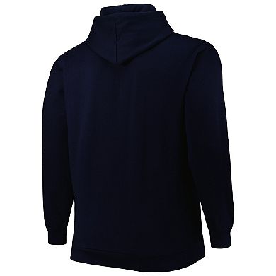 Men's Navy Memphis Grizzlies Big & Tall Heart & Soul Pullover Hoodie