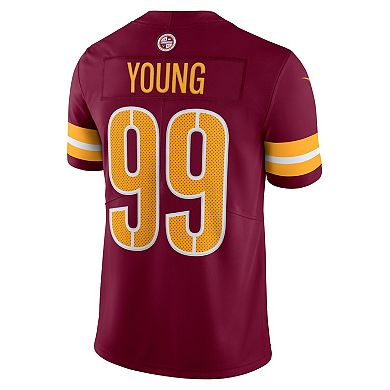 Men's Nike Chase Young Burgundy Washington Commanders Vapor Limited Jersey