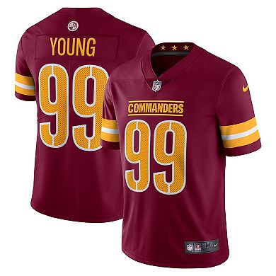 Men's Nike Chase Young Burgundy Washington Commanders Vapor Limited Jersey