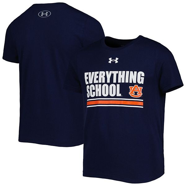 Youth Under Armour Navy Auburn Tigers Everything School TShirt