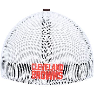 Men's '47 Brown/White Cleveland Browns Trophy Trucker Flex Hat