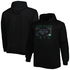 Men's '47 White New York Jets Legacy Strider Headline Pullover Sweatshirt