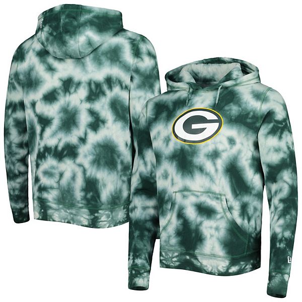 Women's New Era Green Green Bay Packers Tie-Dye Long Sleeve T-Shirt