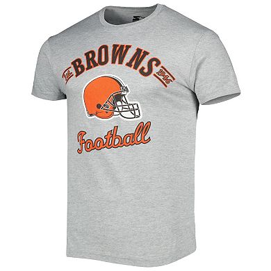 Men's Starter Heathered Gray Cleveland Browns Prime Time T-Shirt