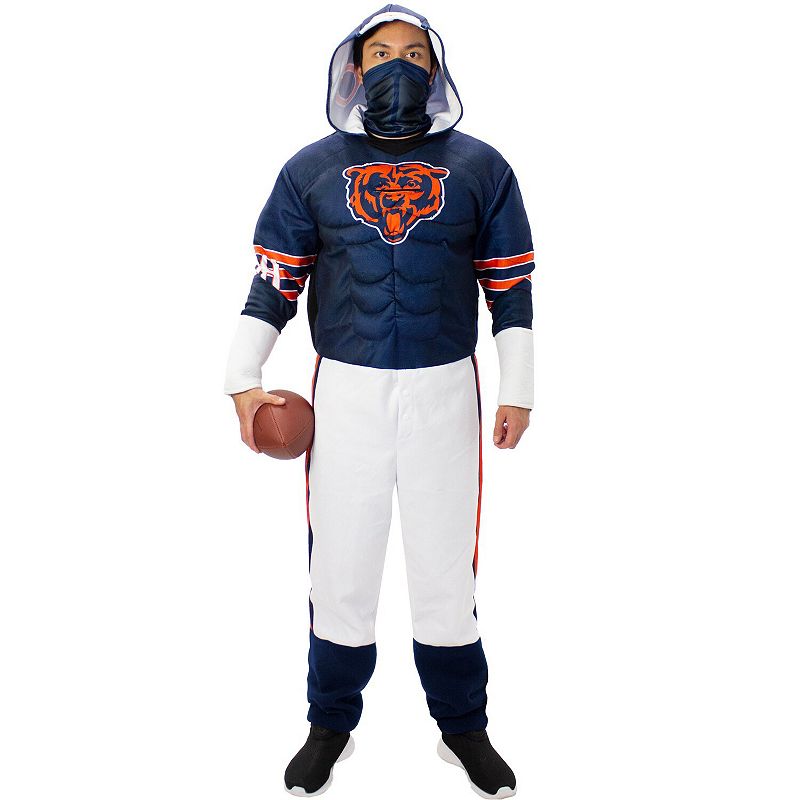 Mens Navy Chicago Bears Game Day Costume, Size: Small, BRS Blue
