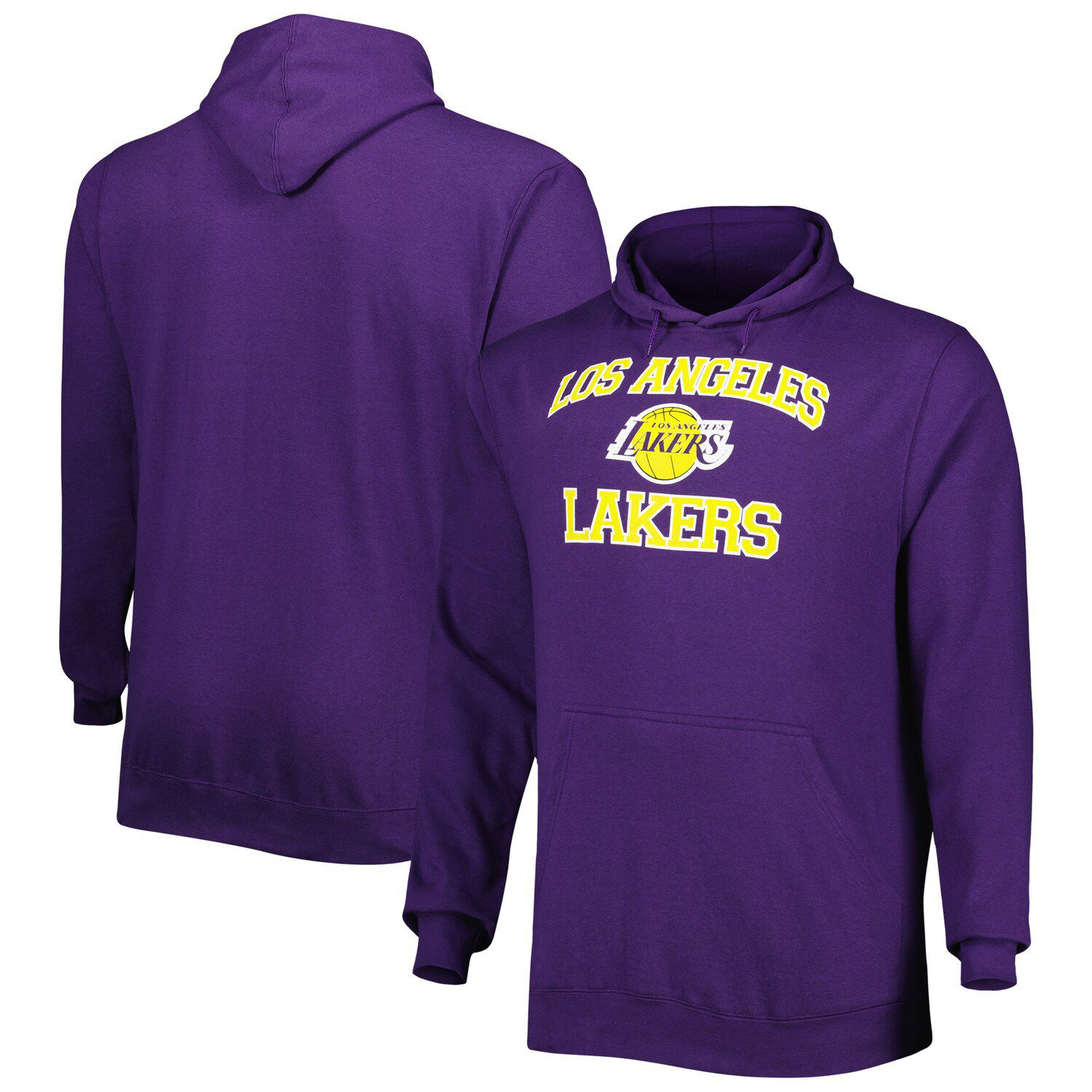 Women's New Era Purple Los Angeles Lakers Colorblock Raglan Long Sleeve T-Shirt Size: Medium