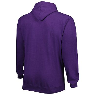 Men's Purple Los Angeles Lakers Big & Tall Heart & Soul Pullover Hoodie