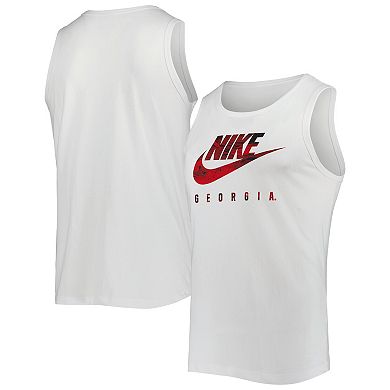 Men's Nike White Georgia Bulldogs Spring Break Futura Performance Tank Top