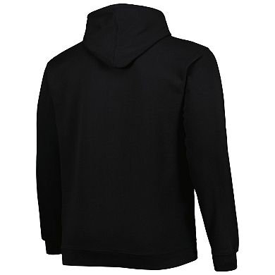 Men's Black Toronto Raptors Big & Tall Heart & Soul Pullover Hoodie