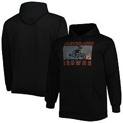 Men's Fanatics Branded Heathered Charcoal Cleveland Browns Big & Tall Team Lockup Pullover Hoodie