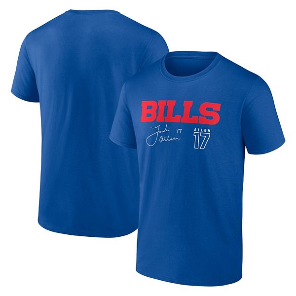 Men's Fanatics Branded Josh Allen Royal Buffalo Bills Name & Number ...