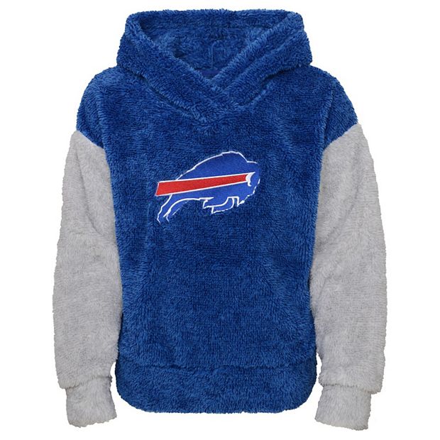 Buffalo Bills Girls Youth Ready Set Play Teddy Fleece Pullover Hoodie -  Royal