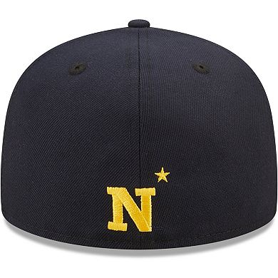 Men's New Era Navy Navy Midshipmen Griswold 59FIFTY Fitted Hat