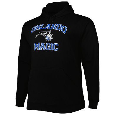 Men's Black Orlando Magic Big & Tall Heart & Soul Pullover Hoodie