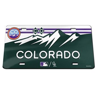 WinCraft Colorado Rockies City Connect License Plate